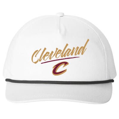 Cleveland Cavaliers Marker Script Snapback Five-Panel Rope Hat