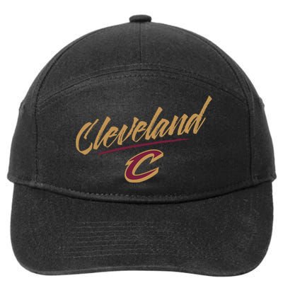 Cleveland Cavaliers Marker Script 7-Panel Snapback Hat