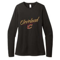 Cleveland Cavaliers Marker Script Womens CVC Long Sleeve Shirt