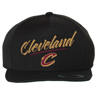 Cleveland Cavaliers Marker Script Wool Snapback Cap