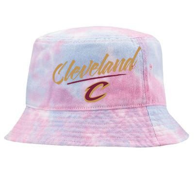 Cleveland Cavaliers Marker Script Tie-Dyed Bucket Hat