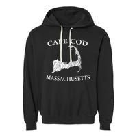 Cape Cod Map Garment-Dyed Fleece Hoodie