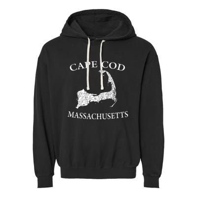 Cape Cod Map Garment-Dyed Fleece Hoodie