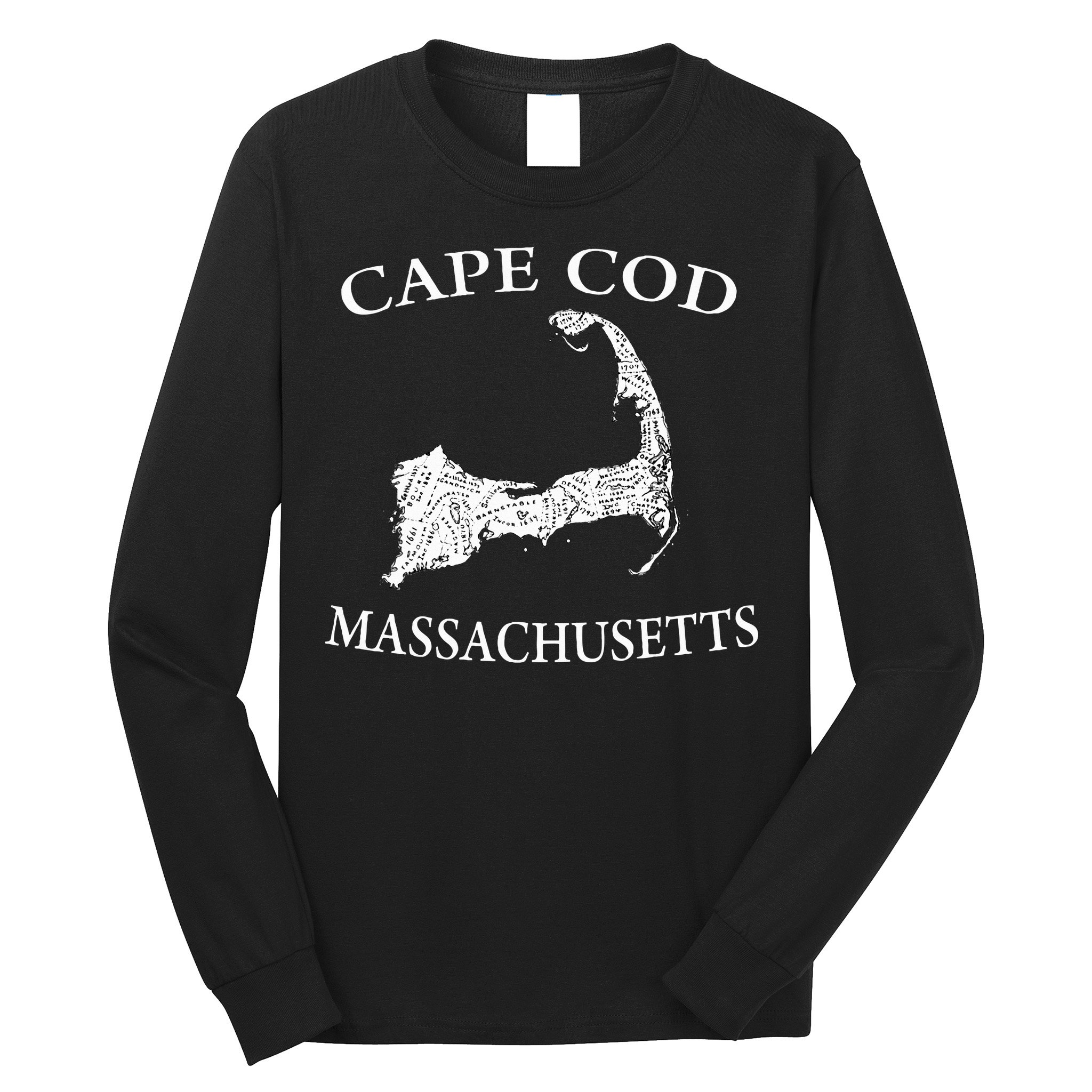 Cape Cod Map Long Sleeve Shirt