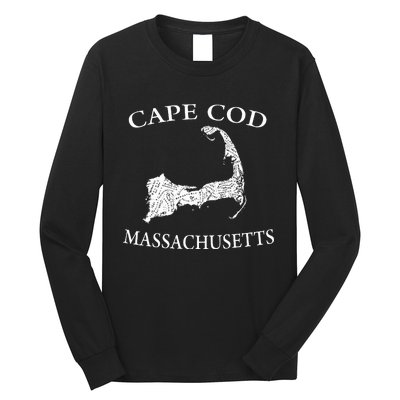 Cape Cod Map Long Sleeve Shirt