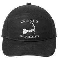Cape Cod Map 7-Panel Snapback Hat