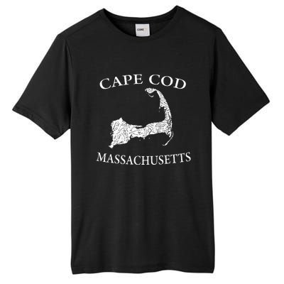 Cape Cod Map Tall Fusion ChromaSoft Performance T-Shirt