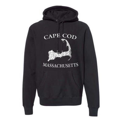 Cape Cod Map Premium Hoodie