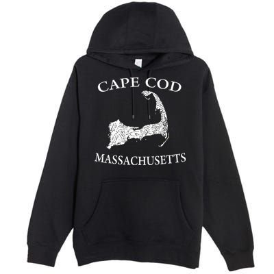 Cape Cod Map Premium Pullover Hoodie