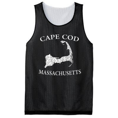 Cape Cod Map Mesh Reversible Basketball Jersey Tank