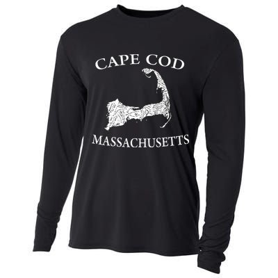 Cape Cod Map Cooling Performance Long Sleeve Crew