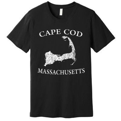 Cape Cod Map Premium T-Shirt