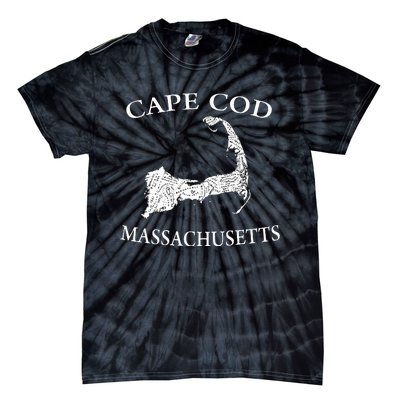 Cape Cod Map Tie-Dye T-Shirt