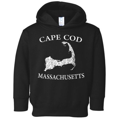 Cape Cod Map Toddler Hoodie