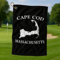Cape Cod Map Golf Towel