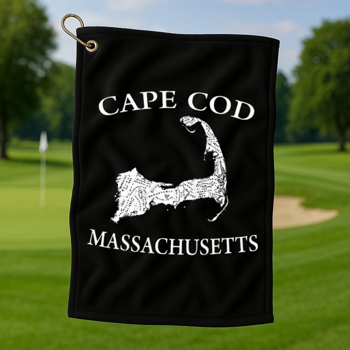 Cape Cod Map Golf Towel
