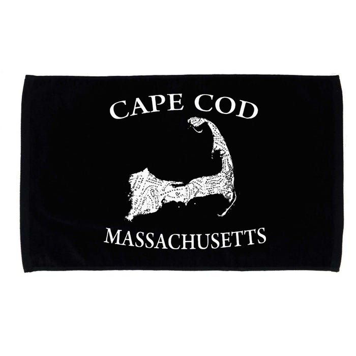 Cape Cod Map Microfiber Hand Towel