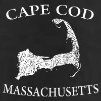 Cape Cod Map Microfiber Hand Towel