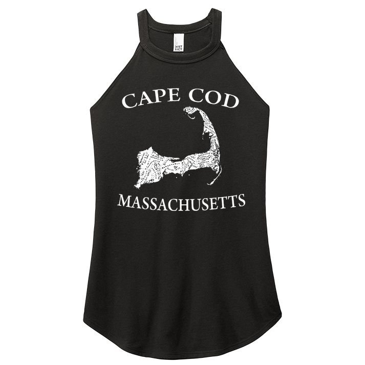 Cape Cod Map Women's Perfect Tri Rocker Tank