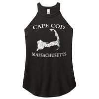 Cape Cod Map Women's Perfect Tri Rocker Tank