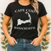 Cape Cod Map Womens T-Shirt