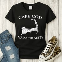 Cape Cod Map Womens T-Shirt