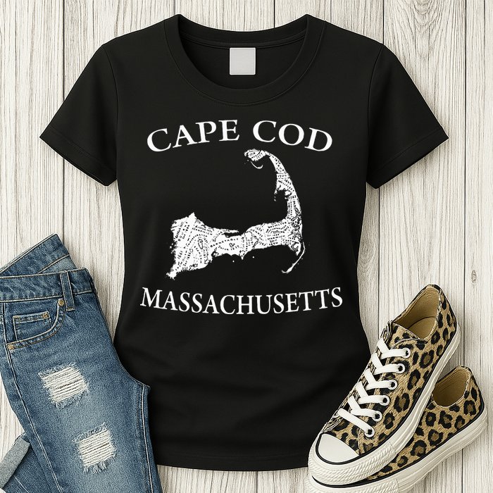 Cape Cod Map Womens T-Shirt