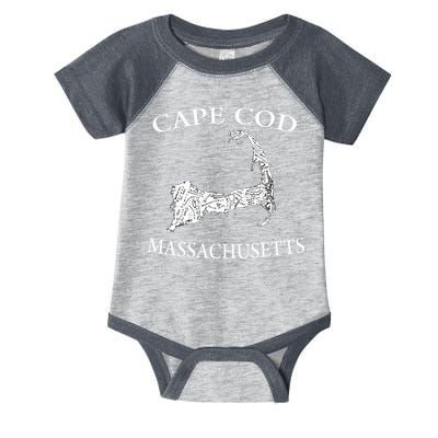 Cape Cod Map Infant Baby Jersey Bodysuit