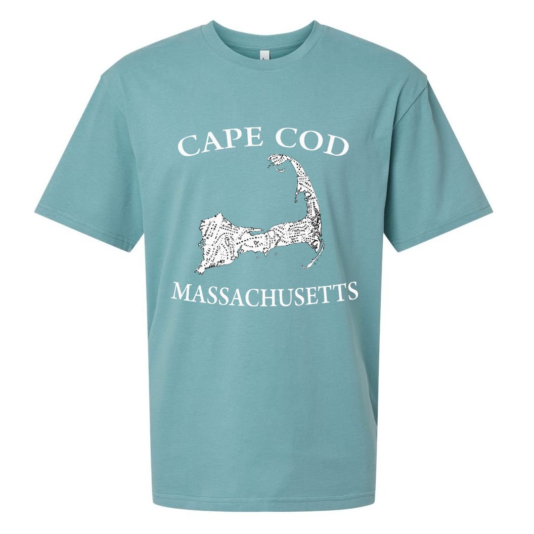 Cape Cod Map Sueded Cloud Jersey T-Shirt