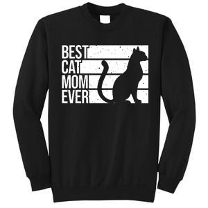 Cute Cat Mom Art For Women Girl Cat Pet Animal Kitten Lovers Sweatshirt