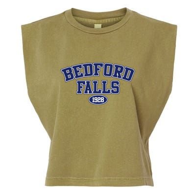 Christmas Classic Movie Bedford Falls George Bailey Gift Garment-Dyed Women's Muscle Tee