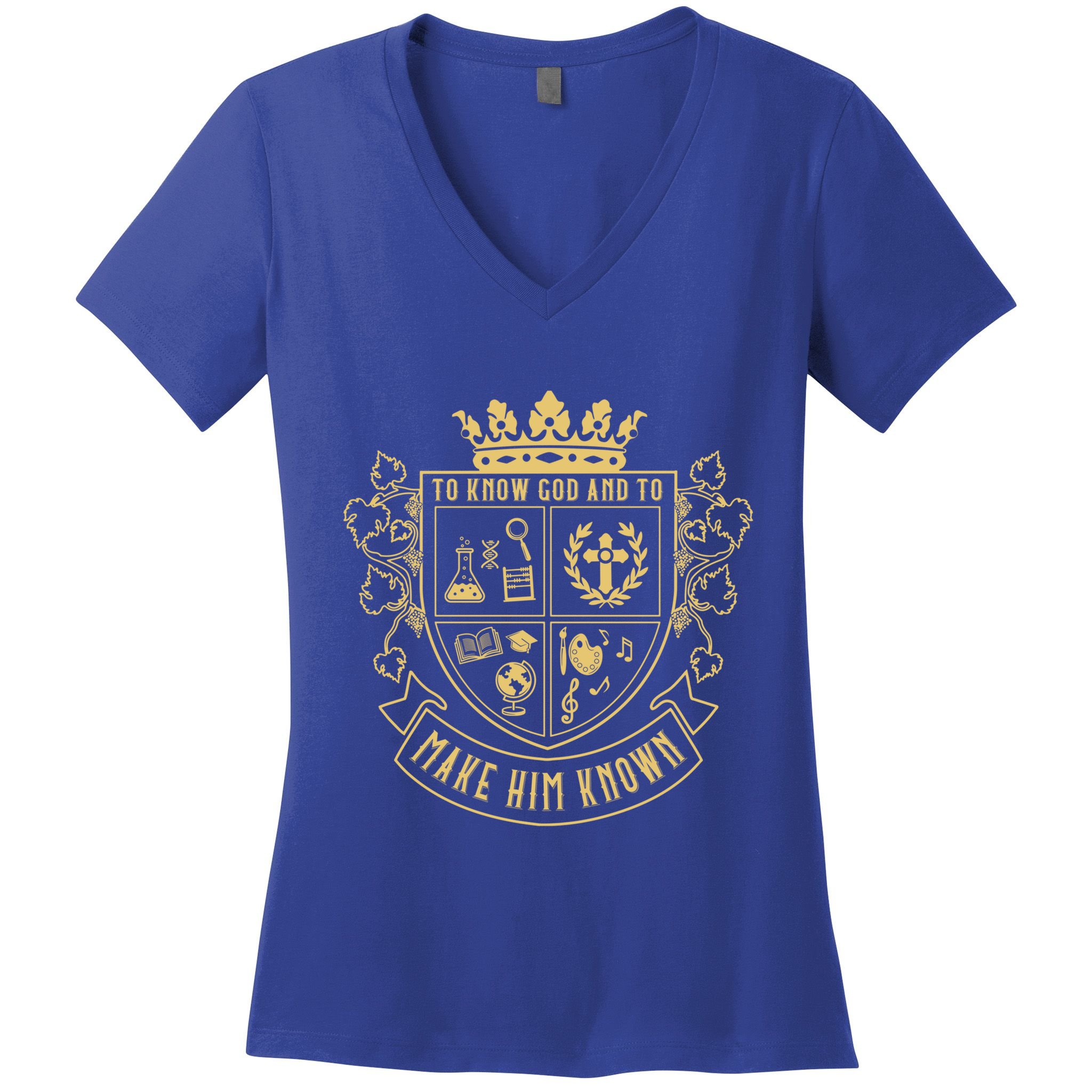 Classical Conversations Mom To Know God And Make Him Known Great Gift Women's V-Neck T-Shirt