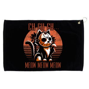 Ch Ch Meow Meow Meow Funny Animal Horror Movie Cute Kitten Grommeted Golf Towel