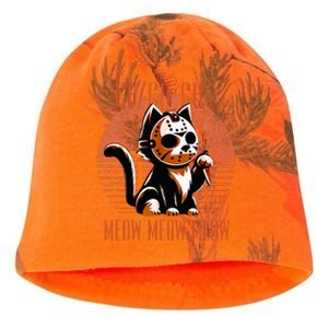 Ch Ch Meow Meow Meow Funny Animal Horror Movie Cute Kitten Kati - Camo Knit Beanie