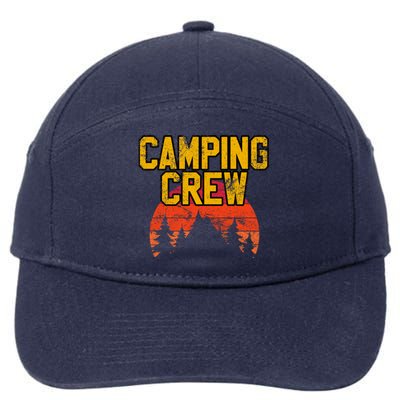 Camping Crew Mountain Hiking Camper Road Trip Matching Group Meaningful Gift 7-Panel Snapback Hat