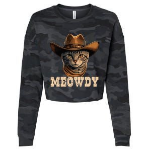 Cowboy Cat Meowdy Cropped Pullover Crew