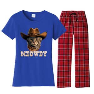 Cowboy Cat Meowdy Women's Flannel Pajama Set