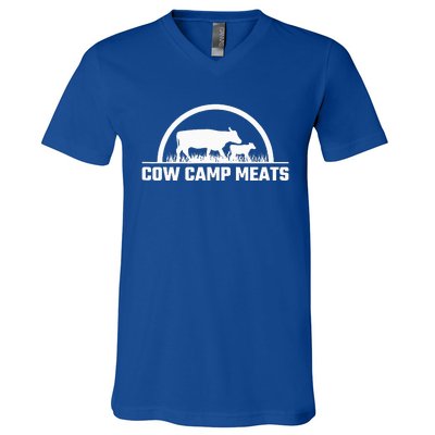 Cow Camp Meats  V-Neck T-Shirt