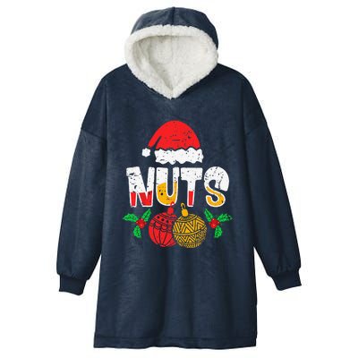 Couples Christmas Matching Christmas Chestnut Gift Hooded Wearable Blanket