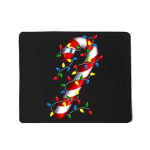 Candy Cane Merry And Bright Christmas Lights Candy Costume Mousepad