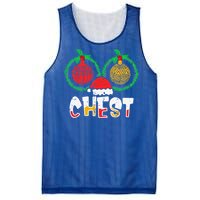 Couples Christmas Matching Christmas Chestnut Mesh Reversible Basketball Jersey Tank