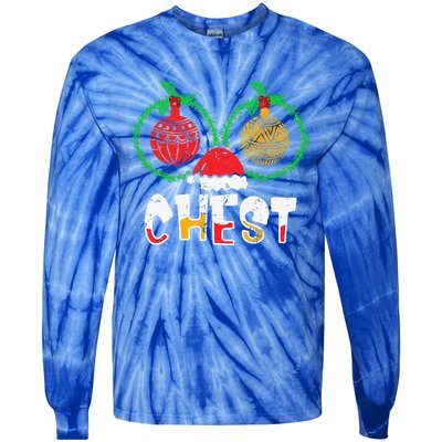 Couples Christmas Matching Christmas Chestnut Tie-Dye Long Sleeve Shirt