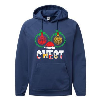 Couples Christmas Matching Christmas Chestnut Performance Fleece Hoodie