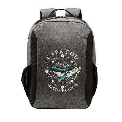 Cape Cod Massachusetts Humpback Whale Vintage Wind Rose Vector Backpack