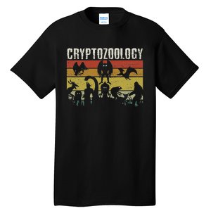 Cute Cryptid Monsters Bigfoot Mothman Dogman Cryptozoology Tall T-Shirt