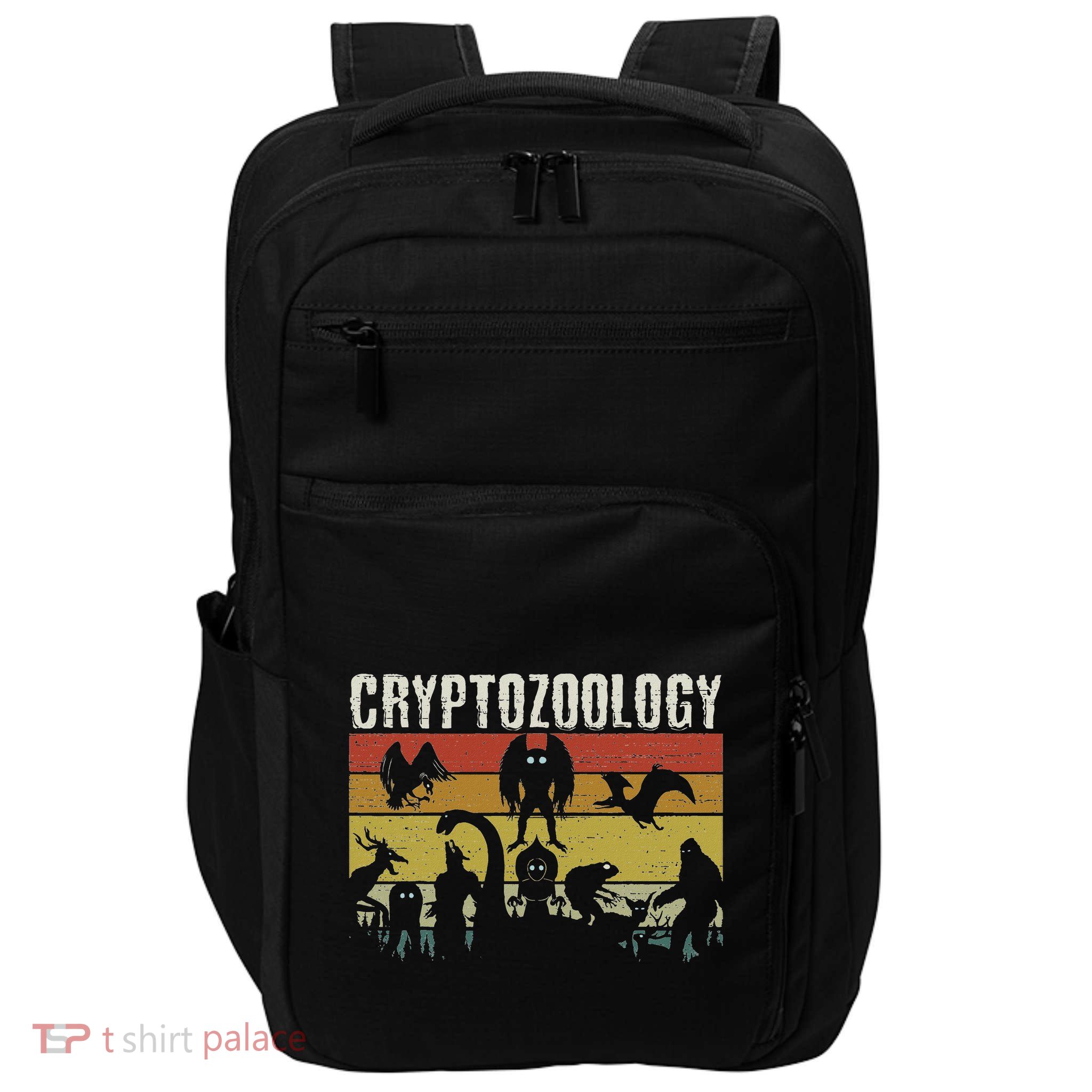 Cute Cryptid Monsters Bigfoot Mothman Dogman Cryptozoology Impact Tech Backpack