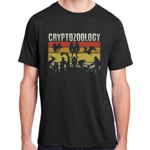 Cute Cryptid Monsters Bigfoot Mothman Dogman Cryptozoology Adult ChromaSoft Performance T-Shirt