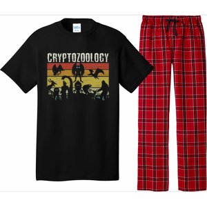 Cute Cryptid Monsters Bigfoot Mothman Dogman Cryptozoology Pajama Set