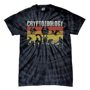 Cute Cryptid Monsters Bigfoot Mothman Dogman Cryptozoology Tie-Dye T-Shirt