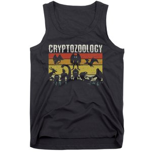 Cute Cryptid Monsters Bigfoot Mothman Dogman Cryptozoology Tank Top